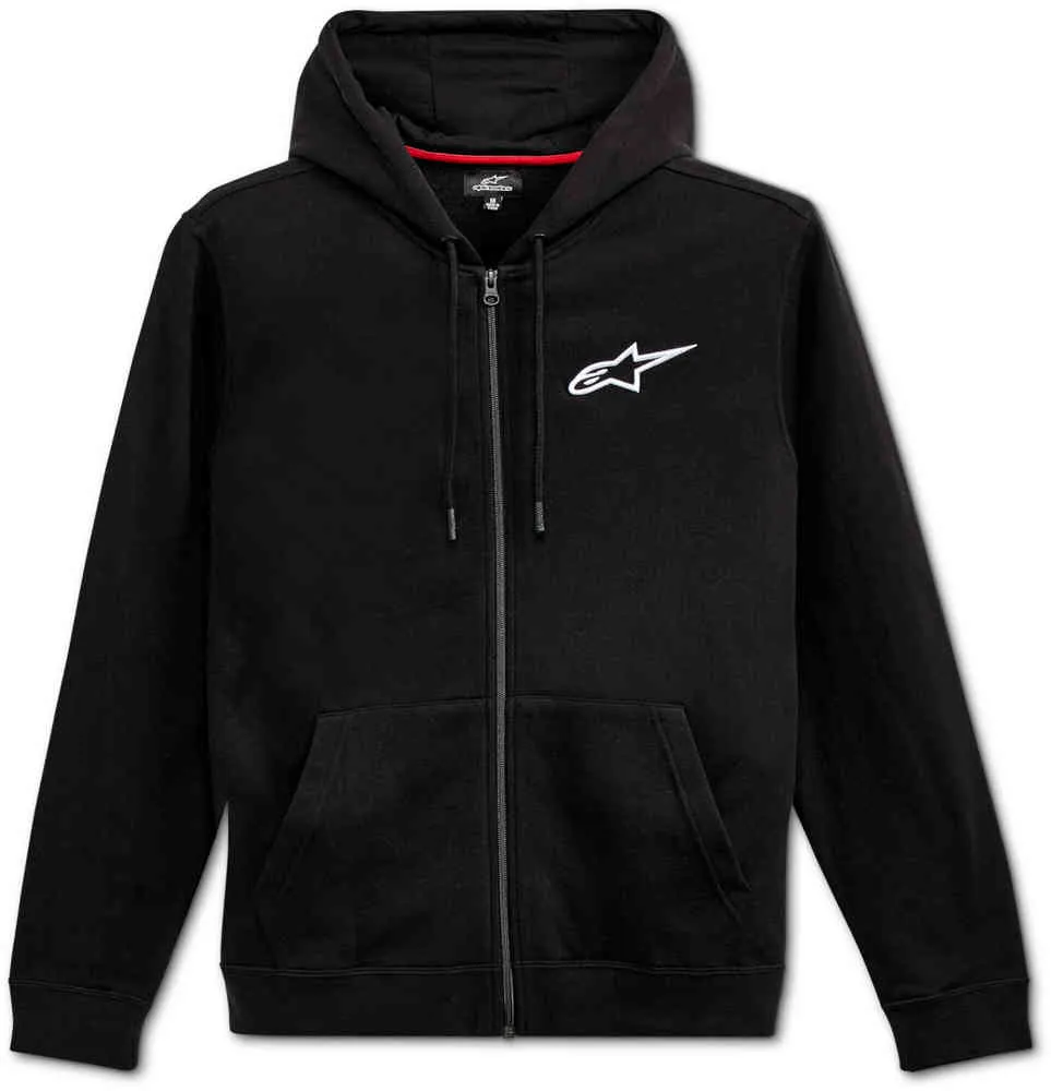 Ageless Alpinestars Zip Chest Sweatshirt, Black