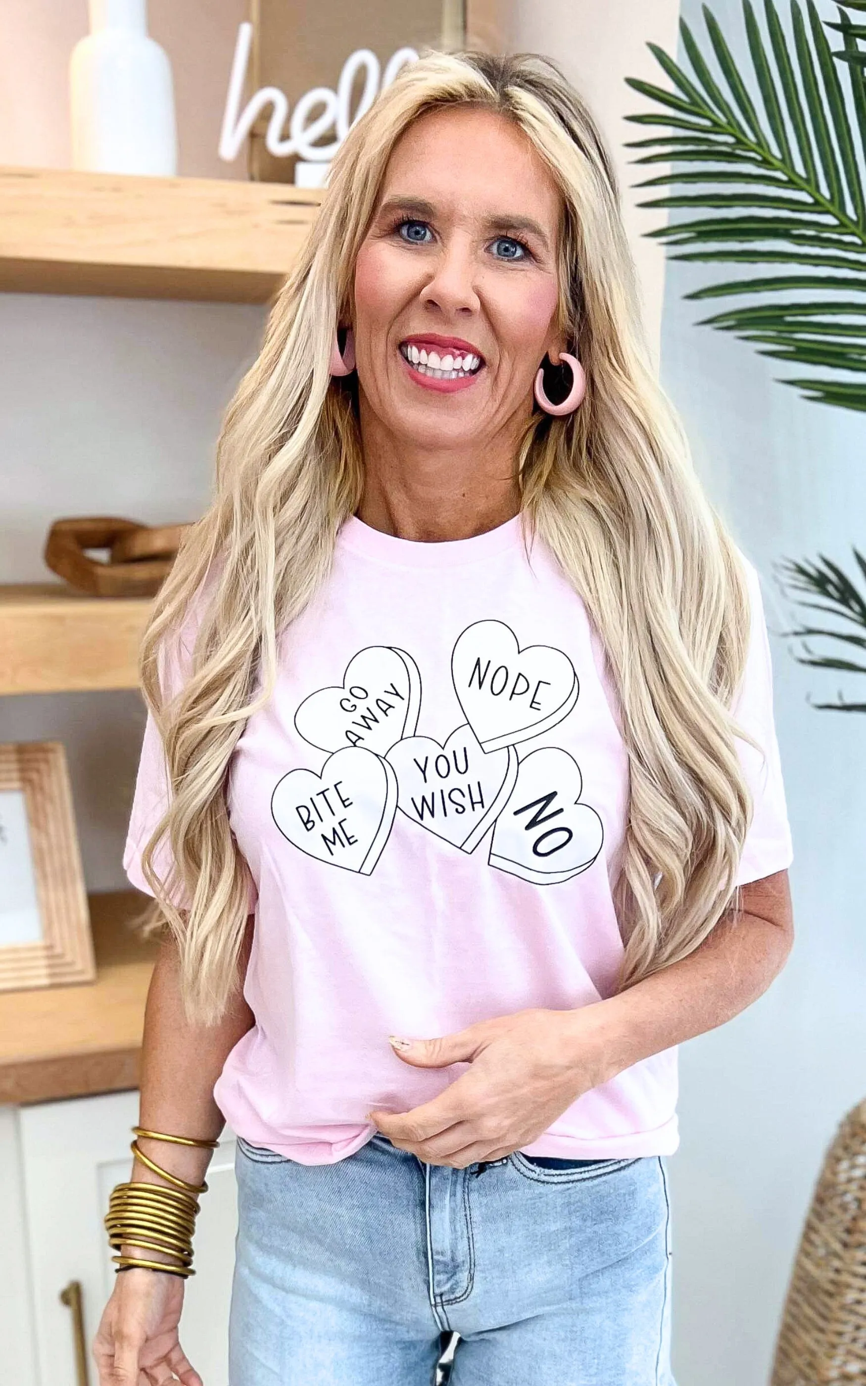 Bite Me Hearts Graphic T-shirt - Final Sale*